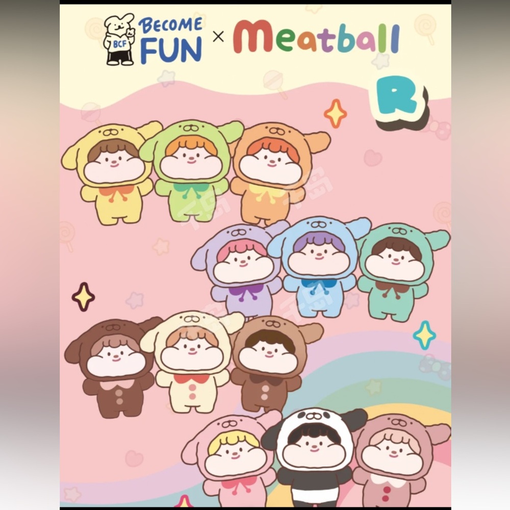 Meatball Marshmallow Puppy Series Blind Box, special styles, random 2